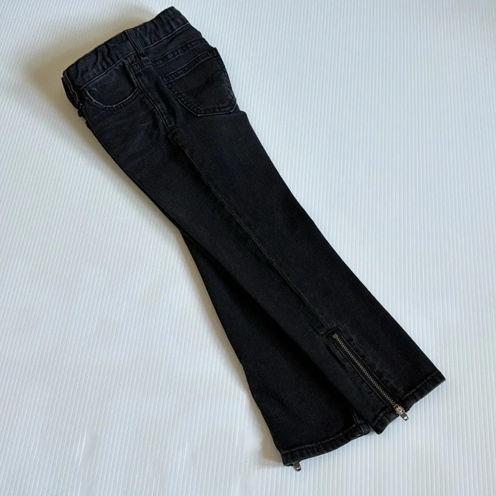 Gap kids black distressed super skinny ankle jean.  Size 6